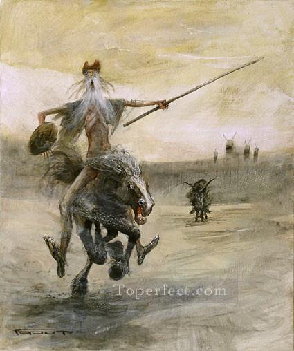 DON QUICHOTTE 2 MP Modern Oil Paintings